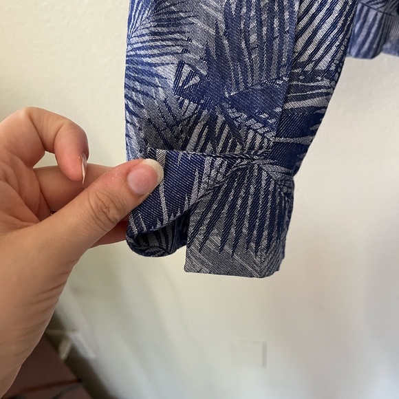 Anthropologie Cartonnier Navy Fern Brocade Smart Suit Jacket Womens Size 10 - Picture 7 of 15